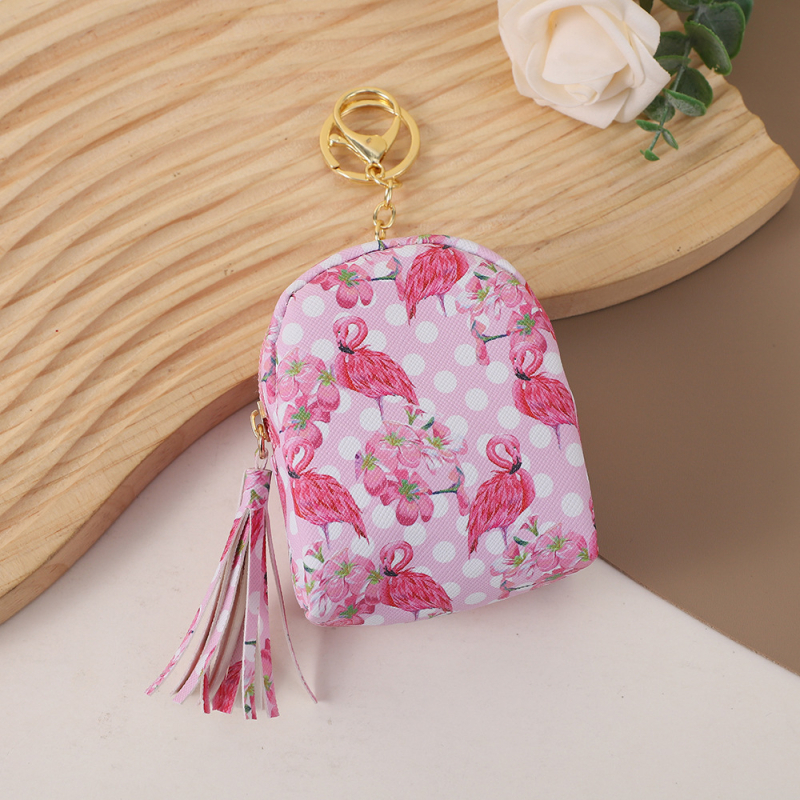 Novčanik s flamingom – mini PU kožni novčanik, za žene i djecu