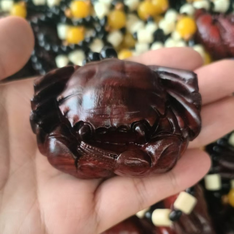 Серия Rosewood — дърворезба: чайник със дръжка във форма на тиква, декоративни висящи изделия от твърдо дърво