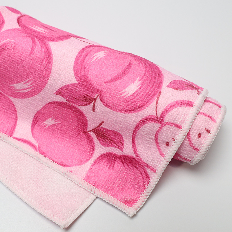 Ispisani mikrofiber plažni ručnik, 180–300 gsm, upija vodu i brzo se suši