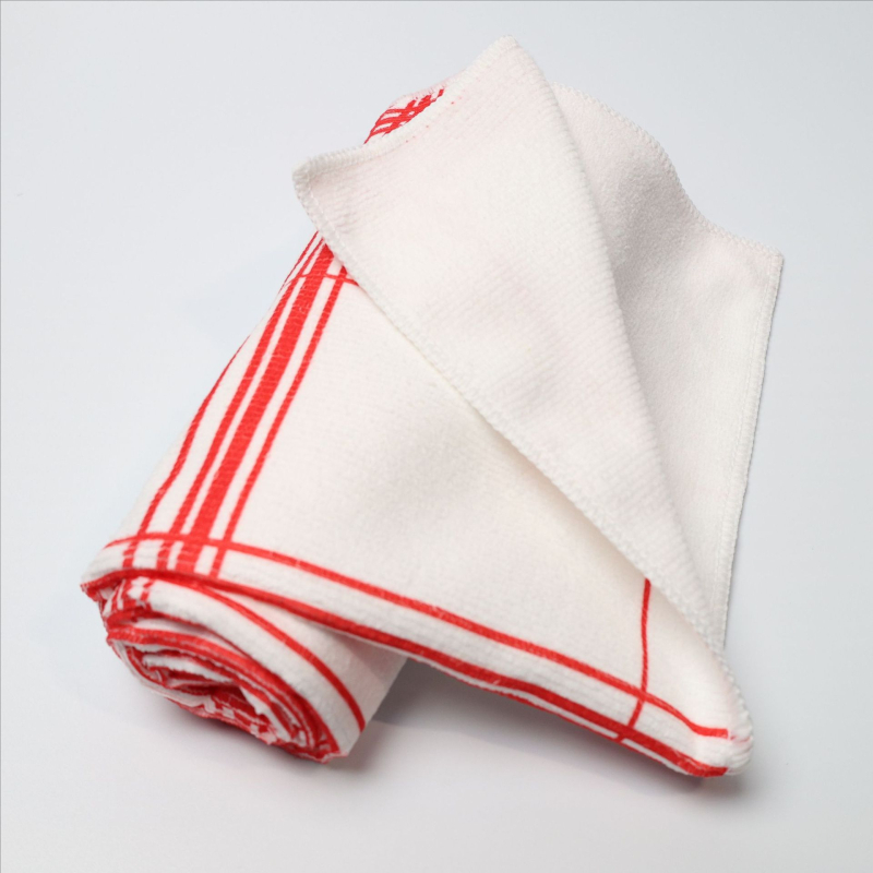 Ispisani mikrofiber plažni ručnik, 180–300 gsm, upija vodu i brzo se suši