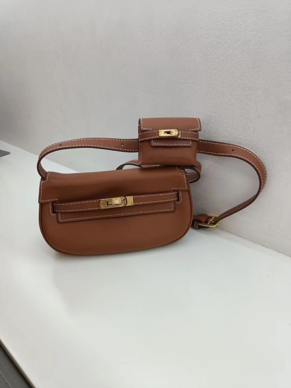 Swift Torba od prave kože Moove Tangyuan Kelly – Dvije u Jednu: sedlovna torba, mini torba za struk i crossbody torba za žene