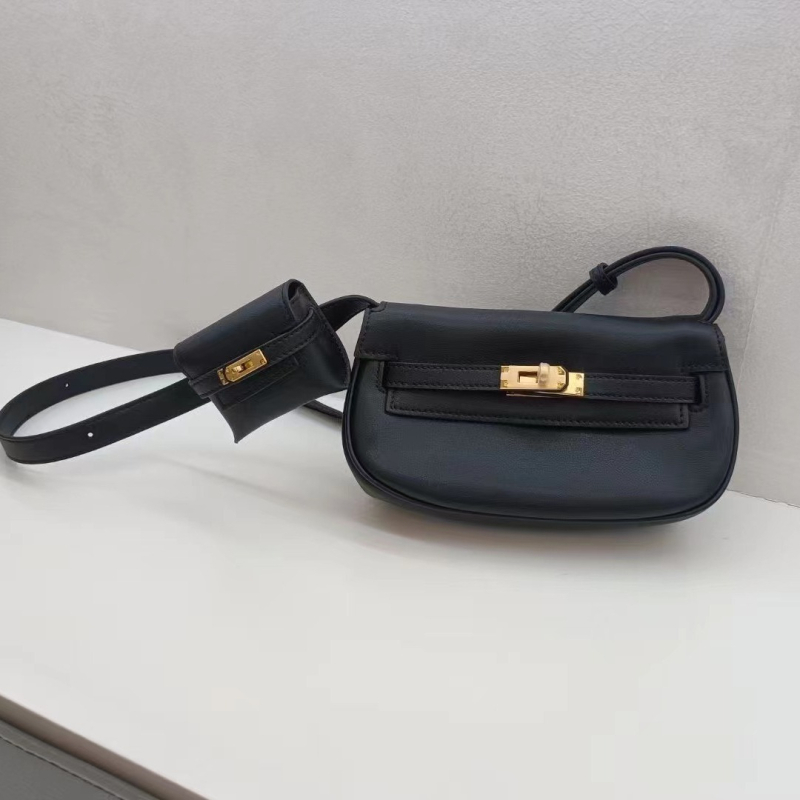 Swift Torba od prave kože Moove Tangyuan Kelly – Dvije u Jednu: sedlovna torba, mini torba za struk i crossbody torba za žene