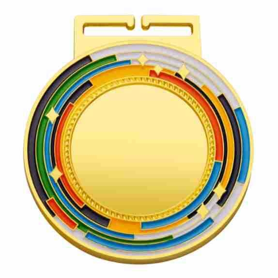 Medalja za nošenje oko vrata od legure, za maraton i igre; memorijalna medalja zlatna, srebrna i brončana
