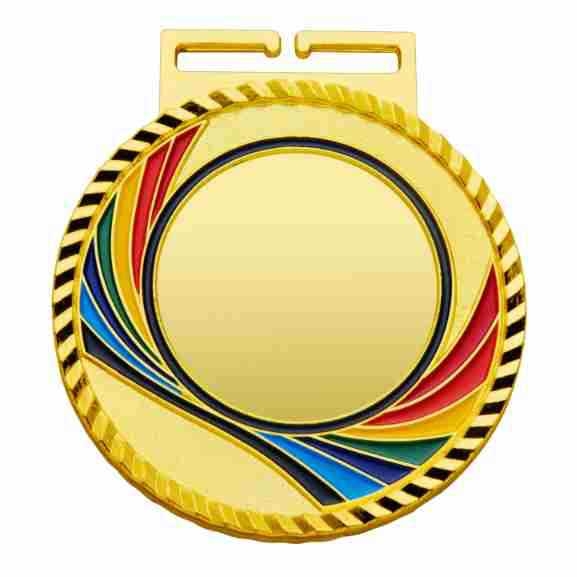 Medalja za nošenje oko vrata od legure, za maraton i igre; memorijalna medalja zlatna, srebrna i brončana