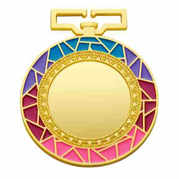 Medalja za nošenje oko vrata od legure, za maraton i igre; memorijalna medalja zlatna, srebrna i brončana
