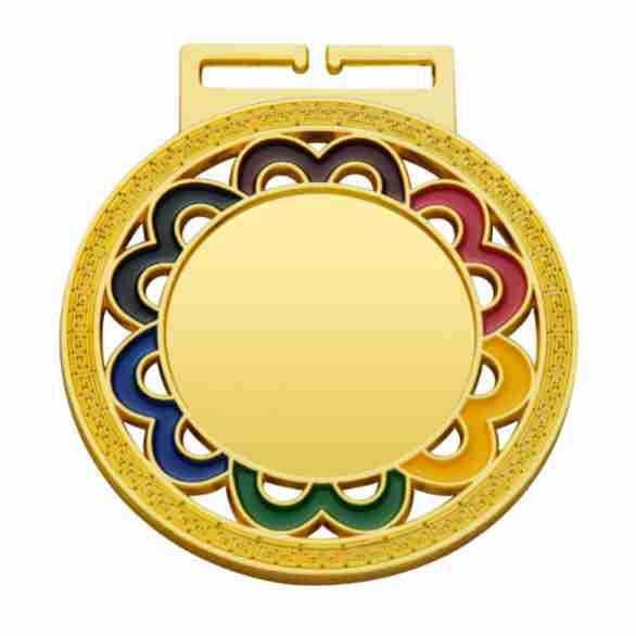 Medalja za nošenje oko vrata od legure, za maraton i igre; memorijalna medalja zlatna, srebrna i brončana