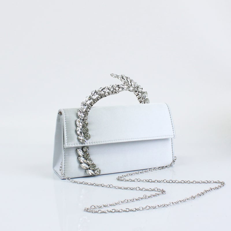 Večernja torbica s kristalima, elegantna ženska mini retro kvadratna torba za crossbody ili ramenski stil