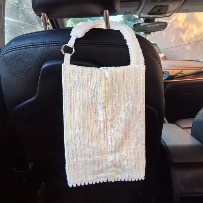 Plišana kutija za maramice za automobil, viseća, podesiva