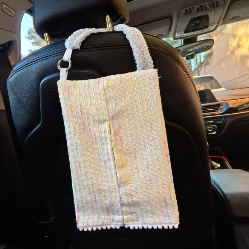 Plišana kutija za maramice za automobil, viseća, podesiva