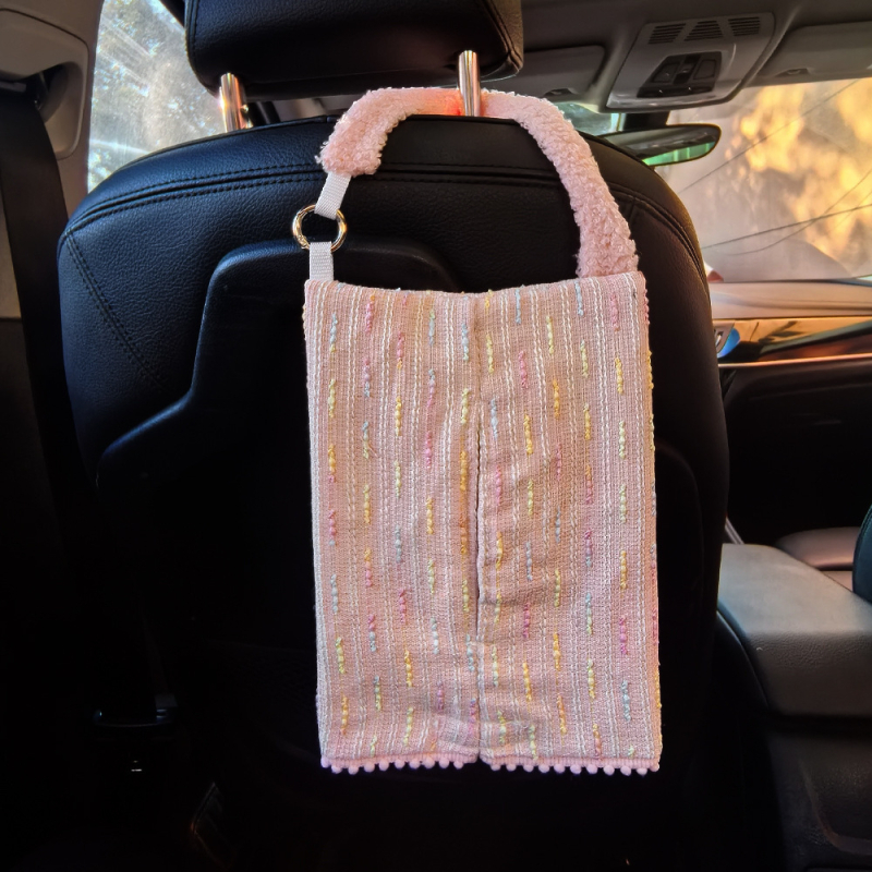 Plišana kutija za maramice za automobil, viseća, podesiva