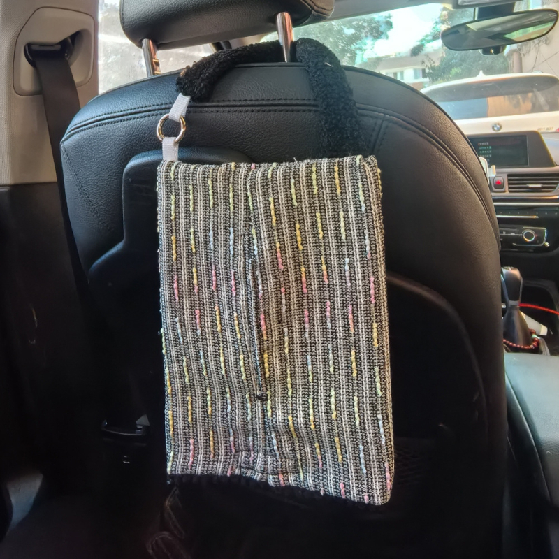 Plišana kutija za maramice za automobil, viseća, podesiva