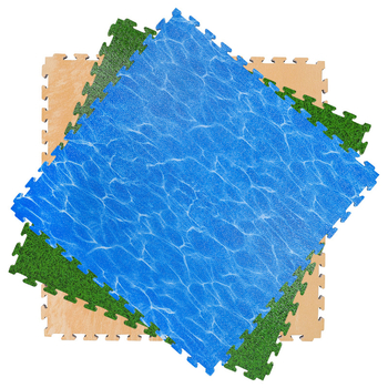 Taekwondo EVA pjena podloga 100×100 cm za trening borilačkih sportova i plesa, apsorpcija udara, zvučna izolacija