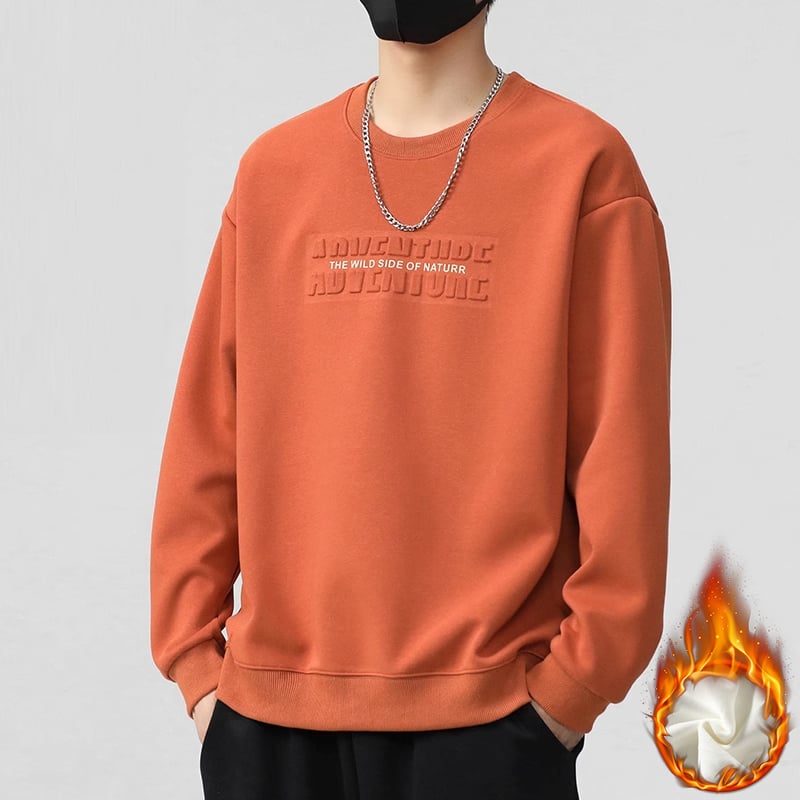 Tricou de bărbați cu mânecă lungă, imprimeu 3D cu litere, toamnă 2025