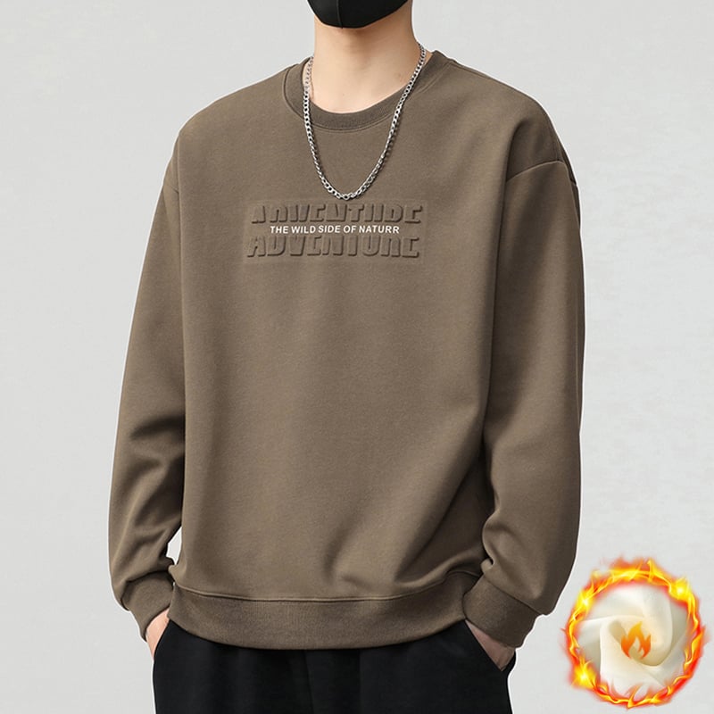 Tricou de bărbați cu mânecă lungă, imprimeu 3D cu litere, toamnă 2025