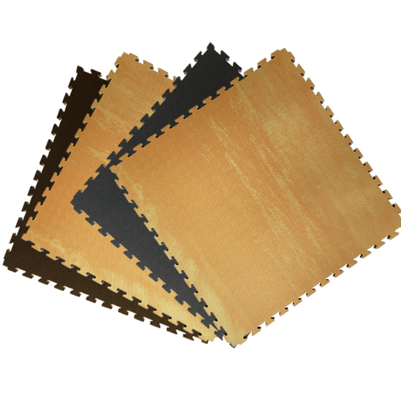 Interlock EVA pjena podloga s drvenim uzorkom, Taekwondo podloga, 100×100 cm, debljina 2,5 cm