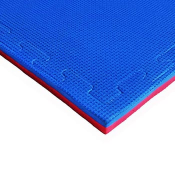 Interlock EVA podloga za taekwondo – set od 5 komada, 100×100 cm, debljina 2.5/3.0/4 cm, pjenasta podloga za fitness, križni uzorak, za jogu i sanda