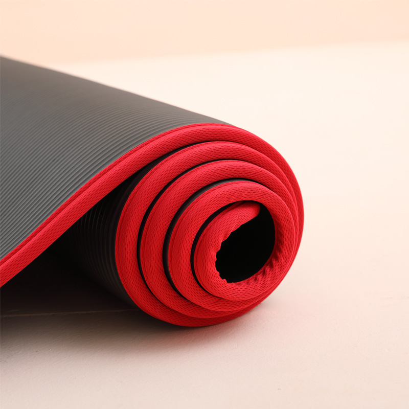 Protuklizna prostirka za jogu, ples i fitness, 10 mm, 183×61 cm, NBR, za početnike, unisex