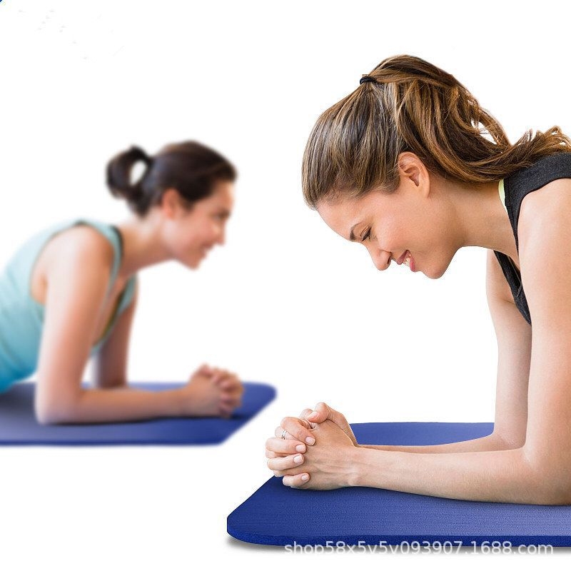 NBR joga prostirka za početnike, duža i šira, debljina 15 mm, protuklizna za kućnu fitness, s prugastim uzorkom, dimenzije 183 x 61 cm