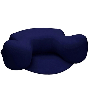Naduvljiva joga podloga s platnenim navlakom, PVC podloga za fitness i oblikovanje tijela, jednofarbna, dimenzije 91 x 80 x 30 cm, težina 0,5 kg