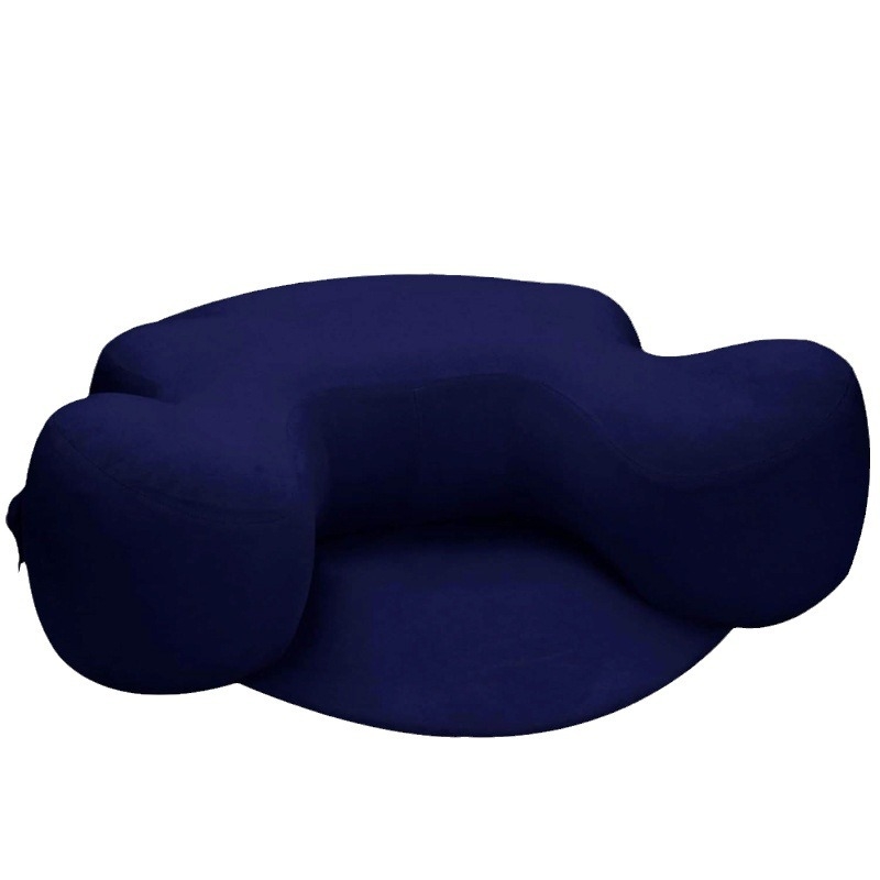 Naduvljiva joga podloga s platnenim navlakom, PVC podloga za fitness i oblikovanje tijela, jednofarbna, dimenzije 91 x 80 x 30 cm, težina 0,5 kg