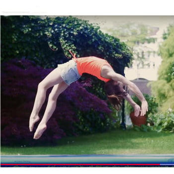 Podloga za gimnastiku i jogu s teksturiranom PVC površinom i zračnim jastučićem za akrobatske pokrete, Taekwondo trening