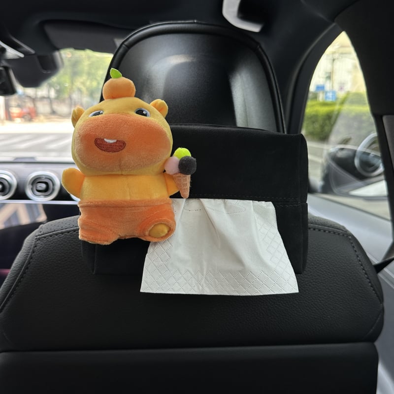 Capybara Lulu kutija za maramice za auto, viseći držač maramicama i dekorativni dodatak za automobil