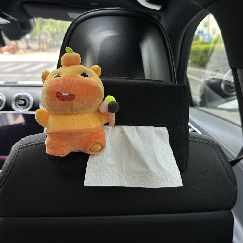 Capybara Lulu kutija za maramice za auto, viseći držač maramicama i dekorativni dodatak za automobil