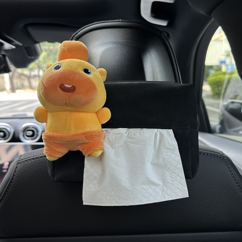 Capybara Lulu kutija za maramice za auto, viseći držač maramicama i dekorativni dodatak za automobil