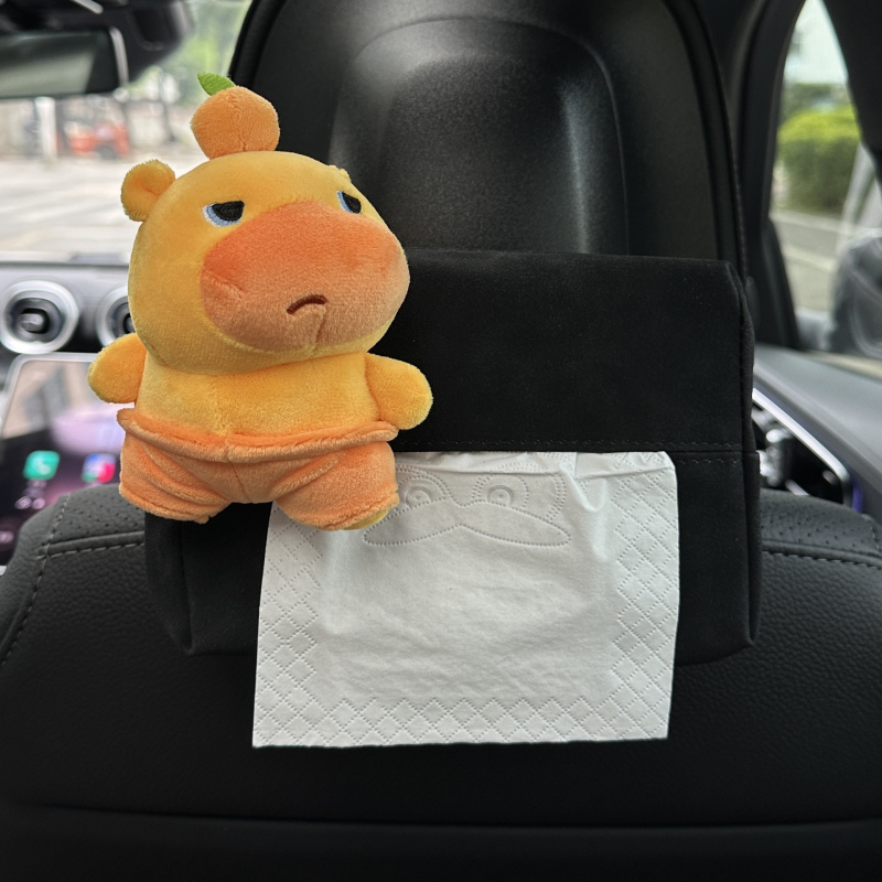 Capybara Lulu kutija za maramice za auto, viseći držač maramicama i dekorativni dodatak za automobil