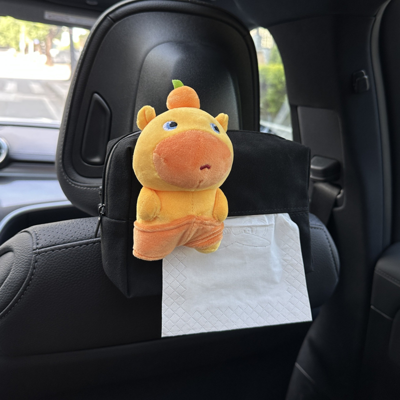 Capybara Lulu kutija za maramice za auto, viseći držač maramicama i dekorativni dodatak za automobil