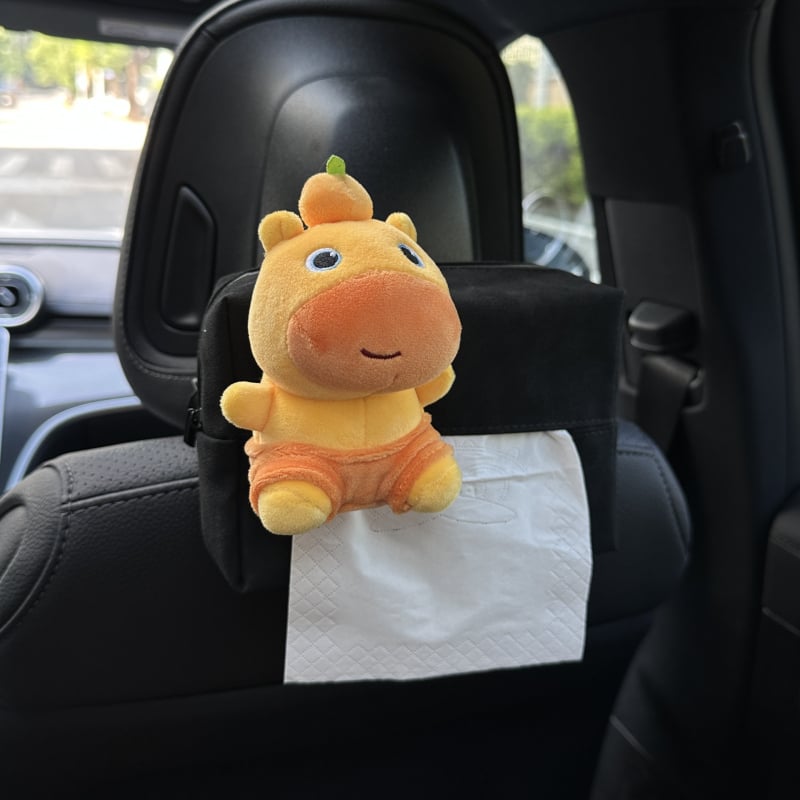 Capybara Lulu kutija za maramice za auto, viseći držač maramicama i dekorativni dodatak za automobil