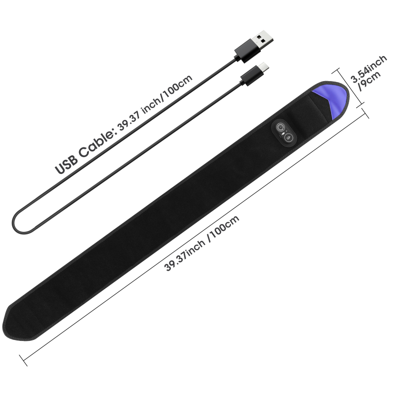 Vörös fényterápiás masszázsszalag 108 LED-del, 660 nm, melegítés és vibráció a csukló és a láb masszázsához
