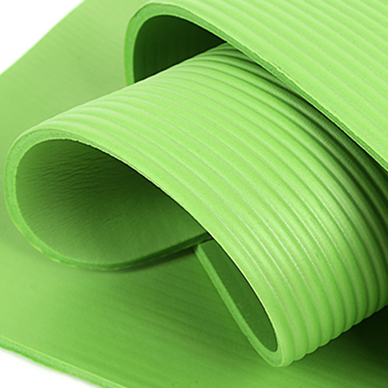 Zelena NBR joga podloga, zvučno izolirana za kućni fitness, dimenzije 1830×610×25 mm