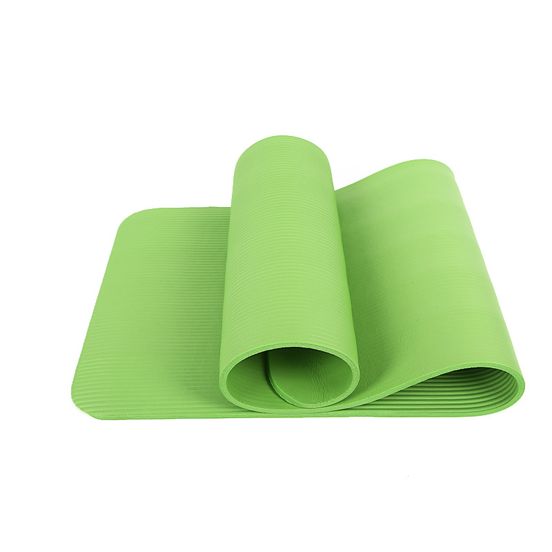Zelena NBR joga podloga, zvučno izolirana za kućni fitness, dimenzije 1830×610×25 mm