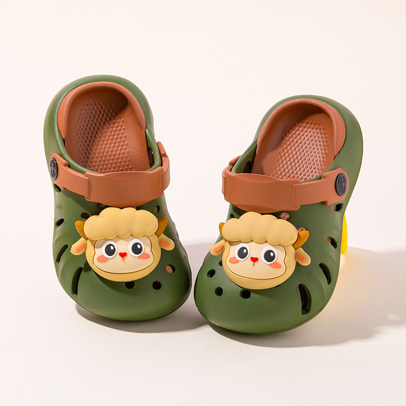 Little Deer Milly мультяшни леки перфорирани детски обувки за лято, унисекс, вътрешна употреба