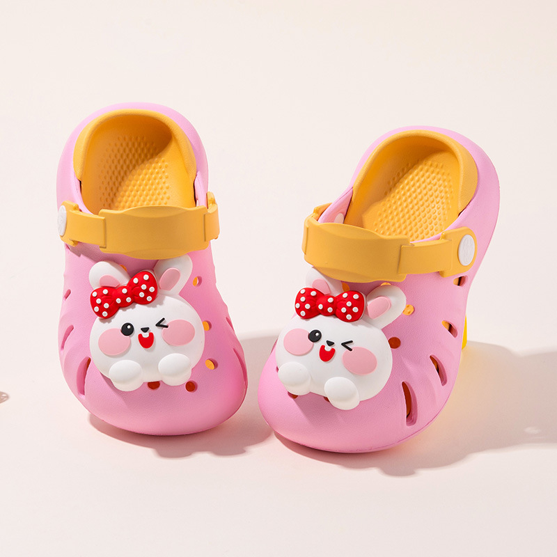 Little Deer Milly мультяшни леки перфорирани детски обувки за лято, унисекс, вътрешна употреба