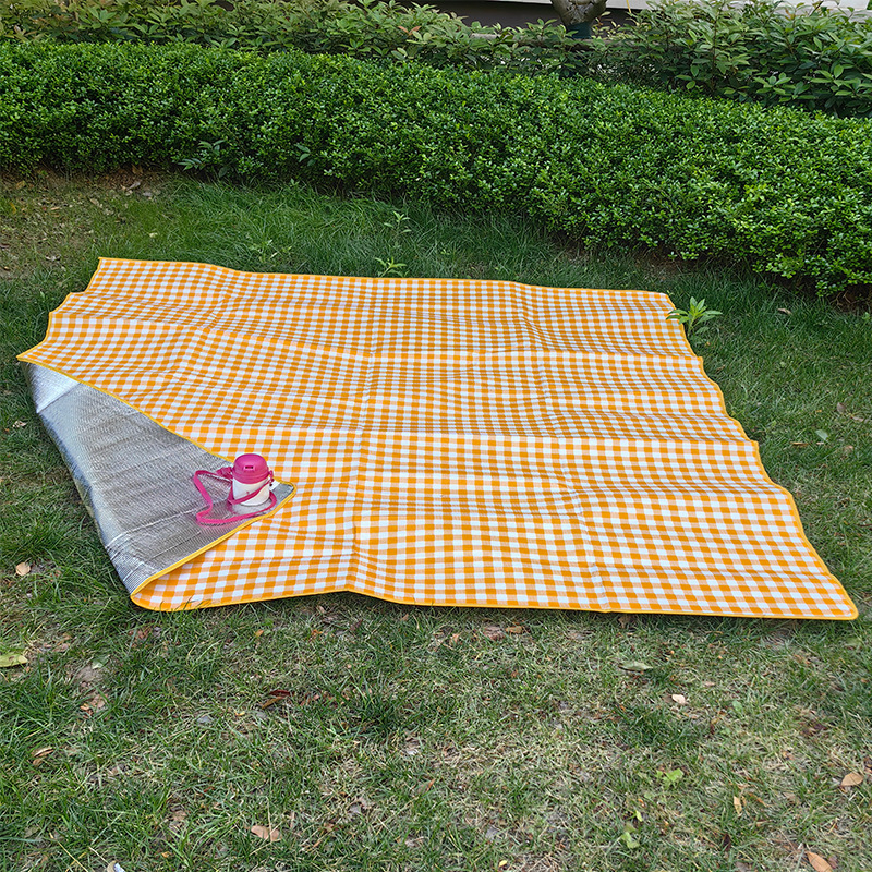 Piknik prostirka za vanjsku upotrebu, vodootporna, debela s aluminijskom folijom, podloga za šator, kampiranje i travnjak