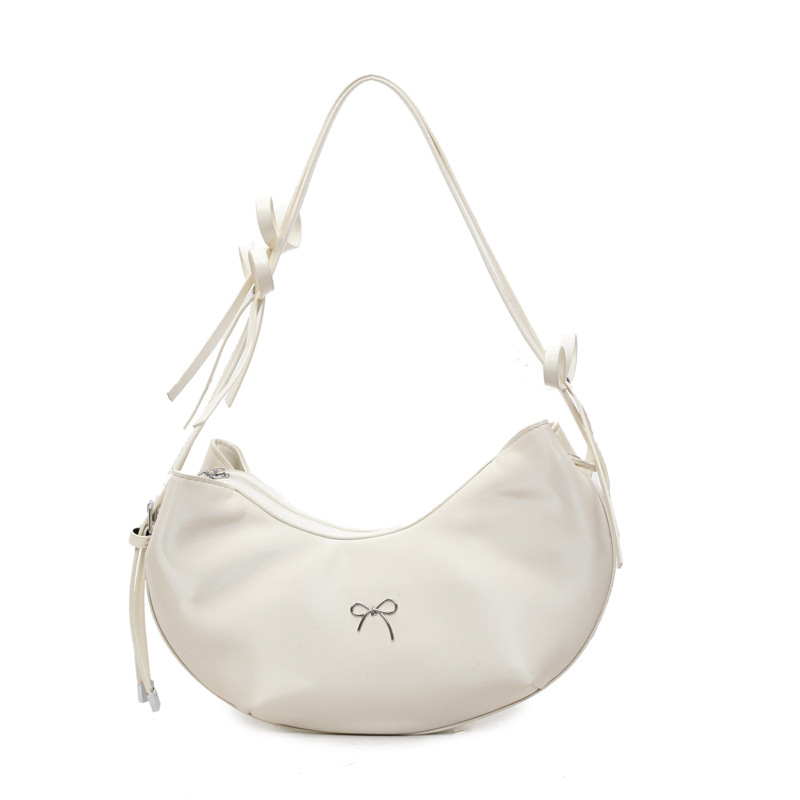 Ženska crossbody torbica u obliku knedle, teksturirana PU koža, srednja veličina, gradski minimalistički stil