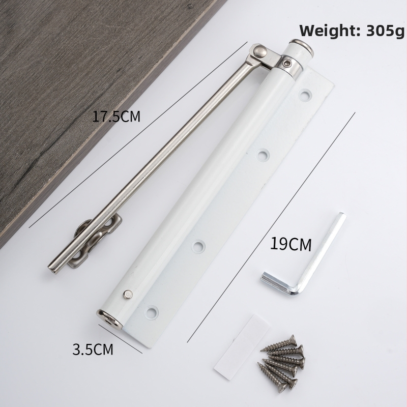 Zatvárač dverí z nerezovej ocele s hydraulickým tlmičom — automatický, ľahký, moderný minimalistický dizajn pre domové alebo hotelové dvere.