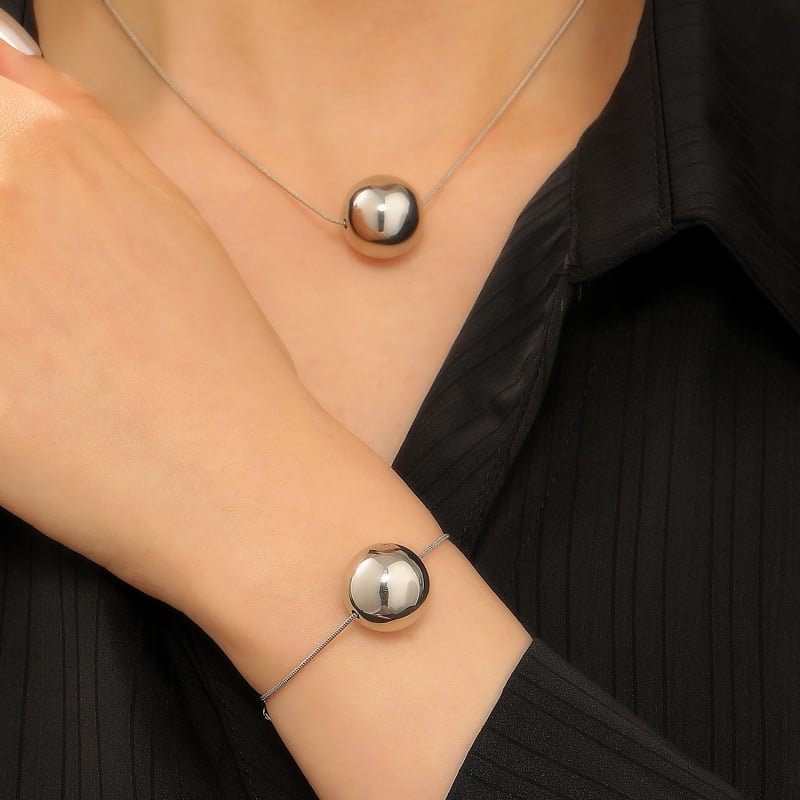 Višeslojna metalna ogrlica s zavijenim uzorkom i lančićem za ključnu kost; choker, unisex punk stil; set s nakitom za ruku