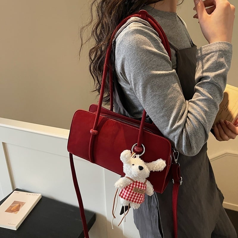Mini tote torba s crossbody naramenicom, PU koža, nylon podstava, zatvaranje na zip, unutarnja pretinica za telefon, svakodnevna upotreba, ženska torba inspirirana vintage stilom