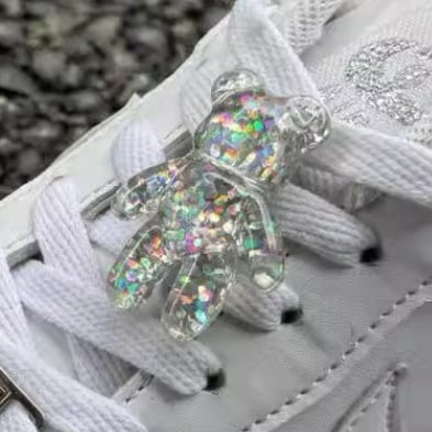 Accesorii pentru sneakers AF1 Air Force One – cataramă pentru șireturi DIY, decor cu cristale și perle, plăcuță metalică în formă de floare