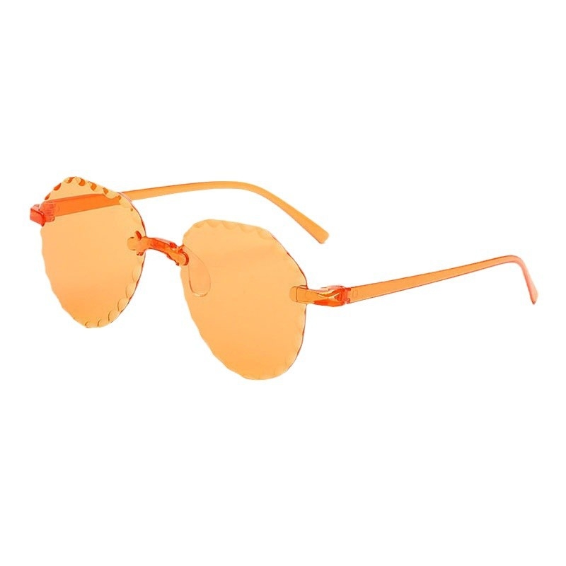 Ochelari de soare pentru copii, margine dantelată, rame colorate, protecție UV, design desen animat
