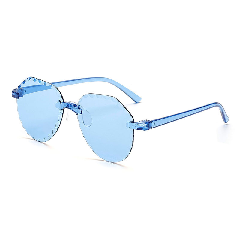 Ochelari de soare pentru copii, margine dantelată, rame colorate, protecție UV, design desen animat