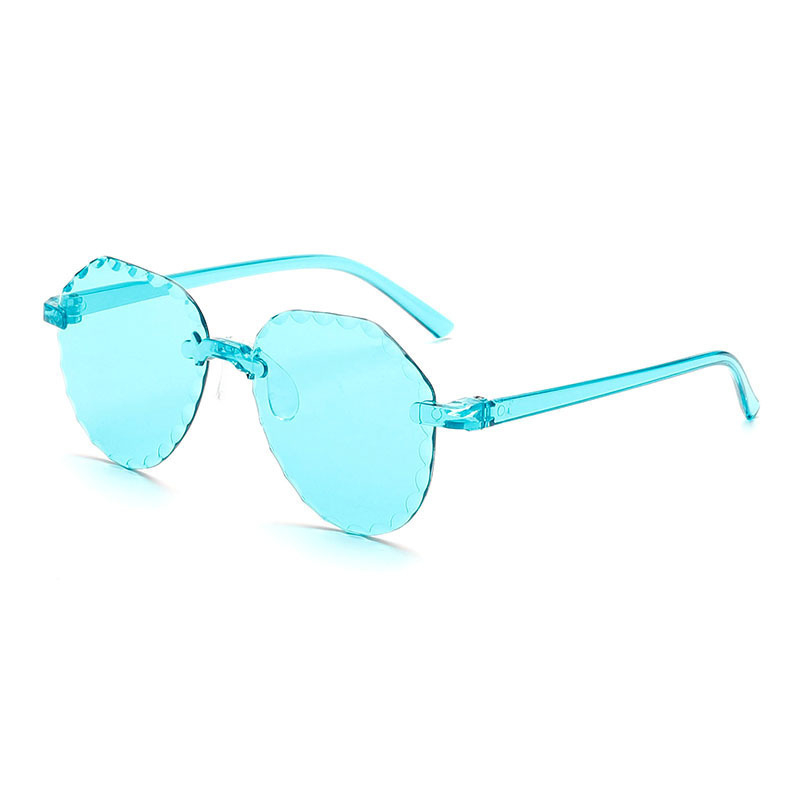 Ochelari de soare pentru copii, margine dantelată, rame colorate, protecție UV, design desen animat
