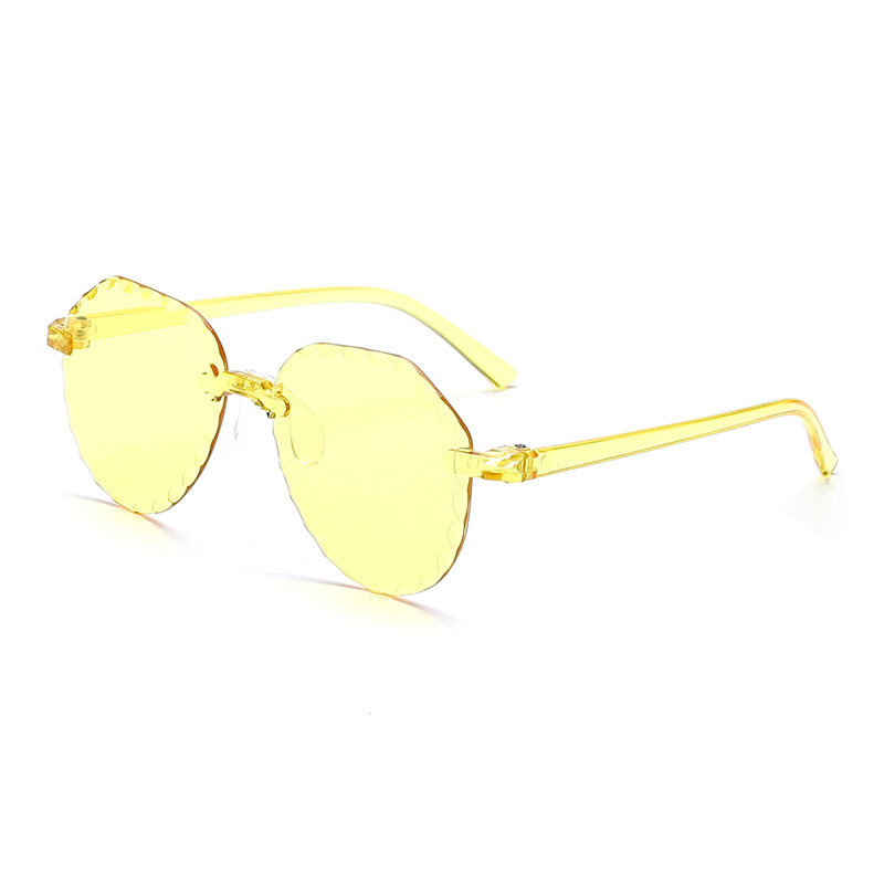 Ochelari de soare pentru copii, margine dantelată, rame colorate, protecție UV, design desen animat