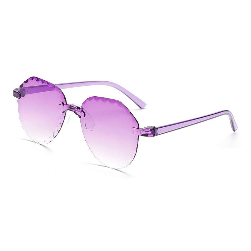 Ochelari de soare pentru copii, margine dantelată, rame colorate, protecție UV, design desen animat