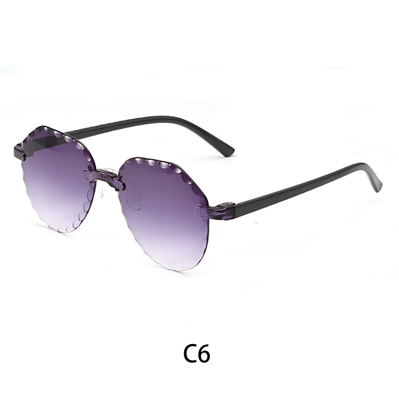 Ochelari de soare pentru copii, margine dantelată, rame colorate, protecție UV, design desen animat