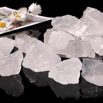 Prozirna staklena posuda, prirodni bijeli kristal, kamen difuzor za aromaterapiju, talisman sa soli, demagnetizirajući kamen, demagnetizirajuća zdjela, dekorativni predmet