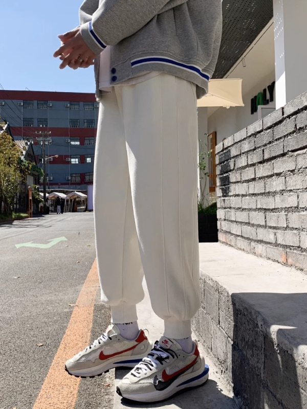 Férfi téli jogger nadrág, lazább szabás, sportos casual, fleece bélés, pamut-keverék
